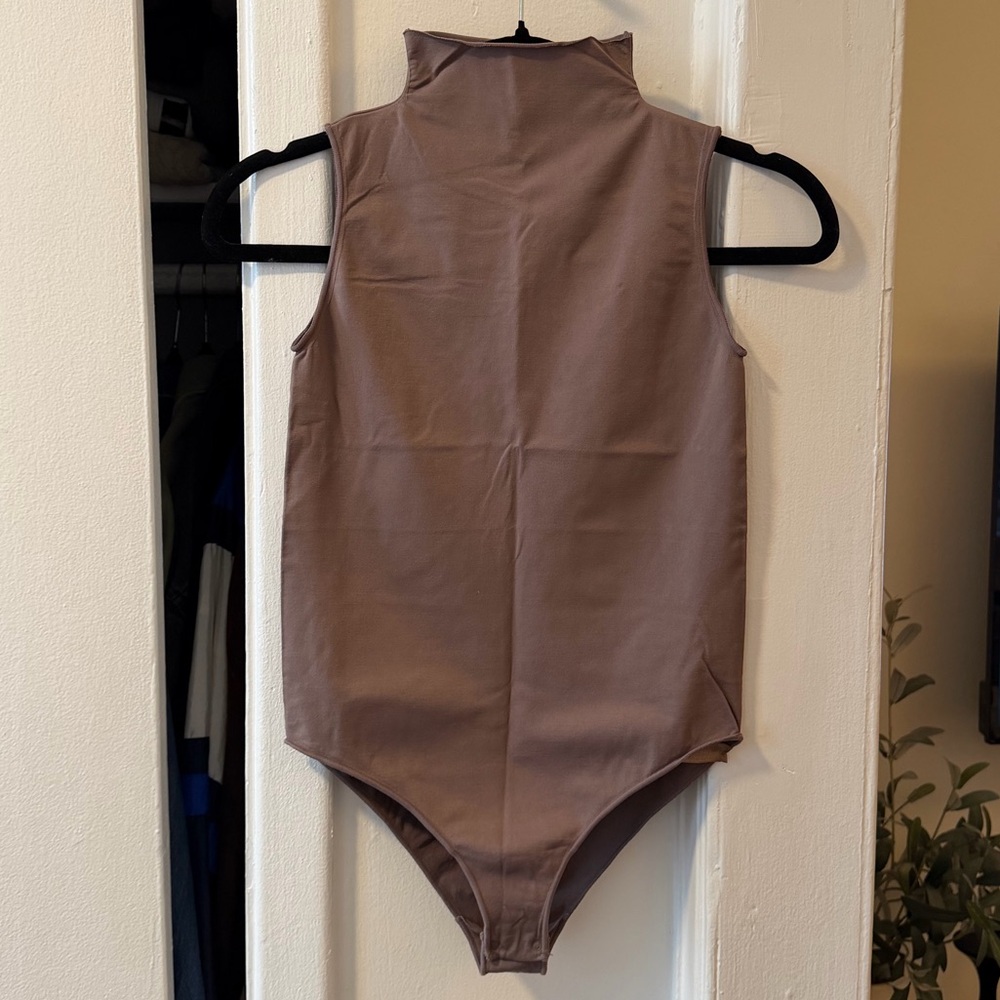 Skims Purple/Grey Turtleneck Bodysuit